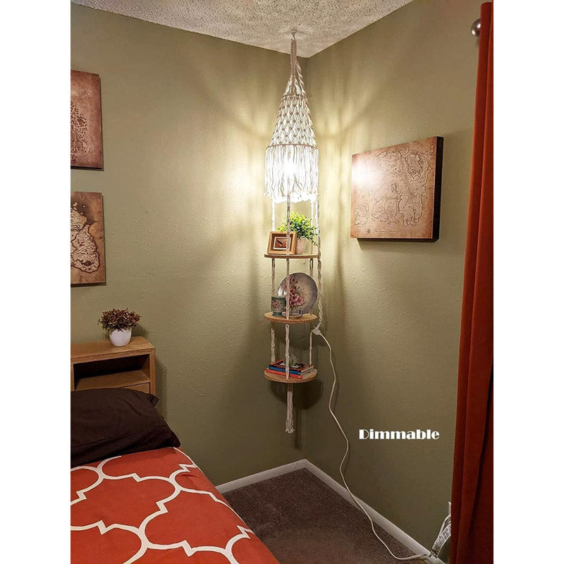 Isando Boho Macrame Shelf media 9