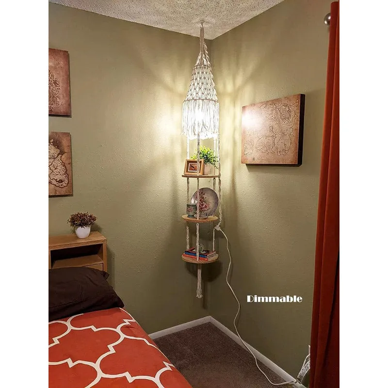 Isando Boho Macrame Shelf media 9