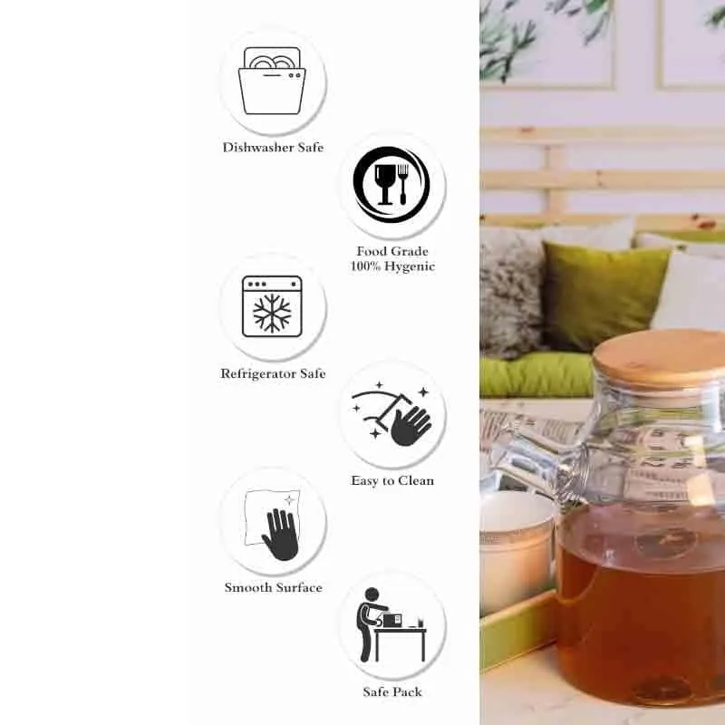 Holofy Serving Jug with Wooden Lid (Tall) media 6