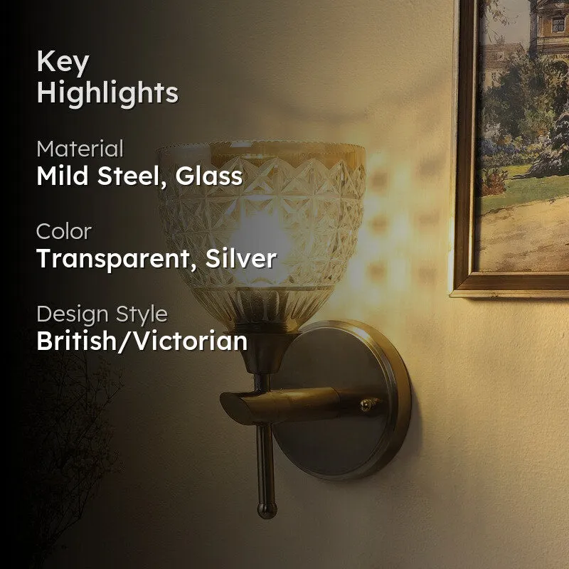 Cindrel Elegant Glass Wall Lamp media 2