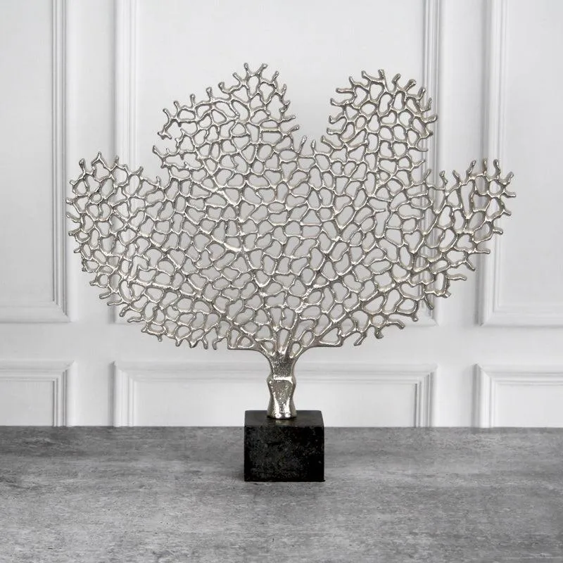 Hritha Tree Showpiece - Silver media 1