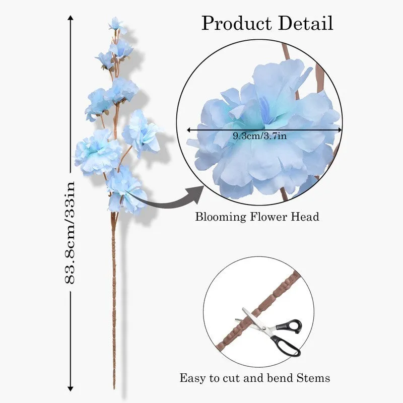 Infinity Blossoms (Blue) Lifelike Flower Arrangement - Set Of Two media 7