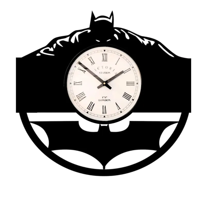 Nocturon Steel Analog Wall Clock - Black media 4