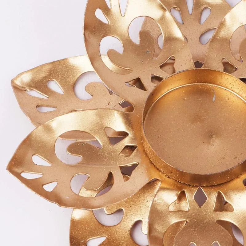 Pushkar Phool Tealight Holder - Set Of Two media 3