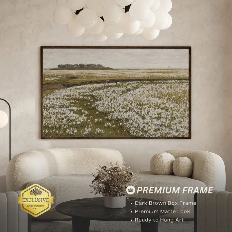 Path Of Flowers Wood Wall Art With Frame - Black media 3