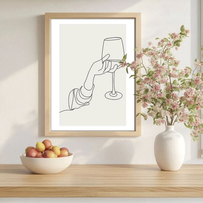 Tropical Tonic Archival Canvas Wall Art - Brown media 1