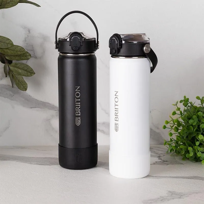 Sip Master Water Bottle (Black & White, 750 mL Each) - Set Of Two media 1