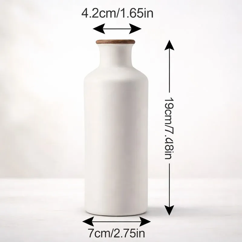 Solvia Minimal Cylindrical Ceramic Vase - White media 8