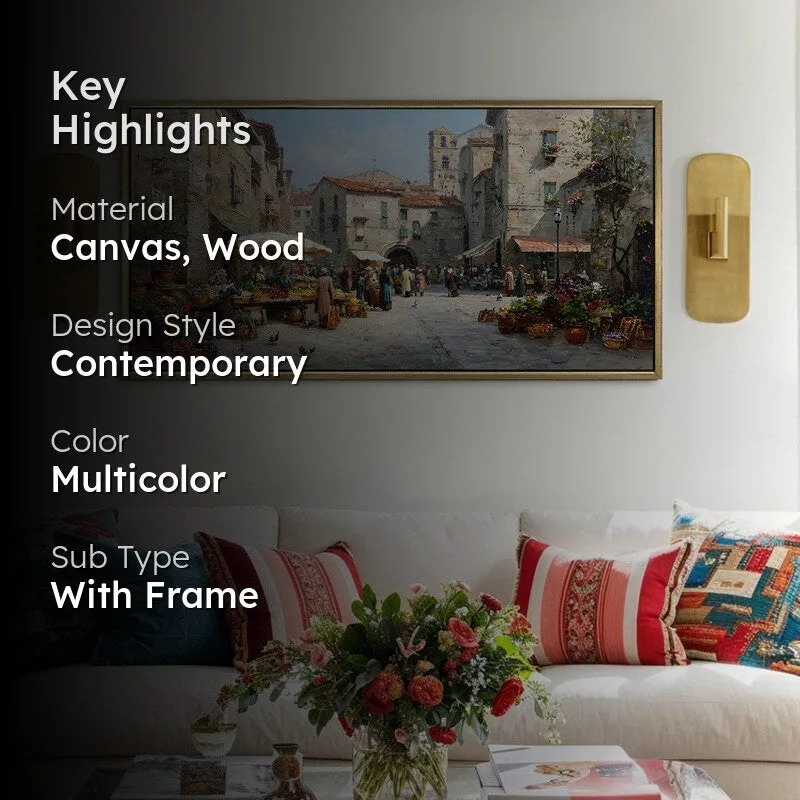 Echoing Steps Canvas Wall Painting With Frame media 2