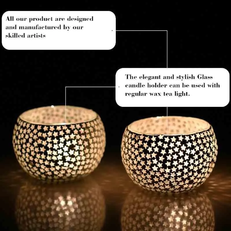 Midnight Sky Candle Holder - Set Of Two media 5