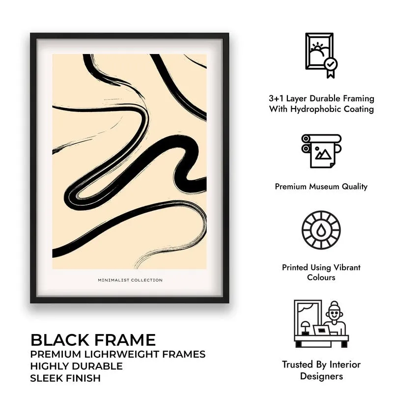 Fluid Balance Canvas Wall Painting With Black Frame media 8