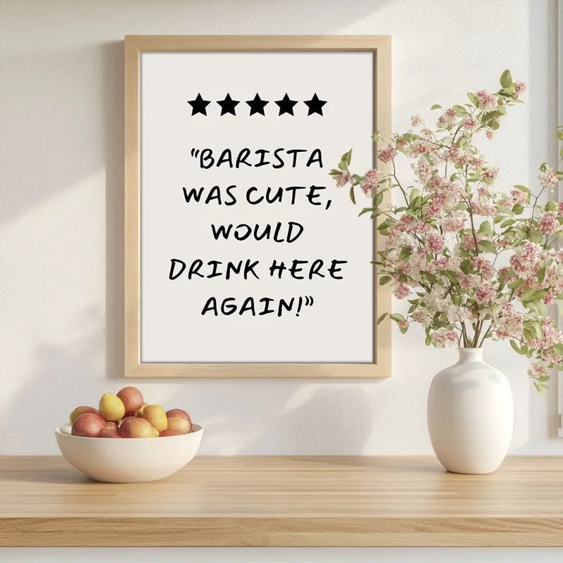 Barista Aura Archival Canvas Wall Art - Brown media 1