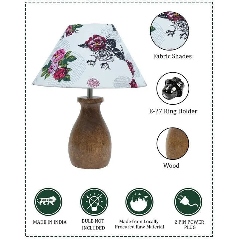 Blossom Dovel Pot Fabric Table Lamp - Multicolor media 7