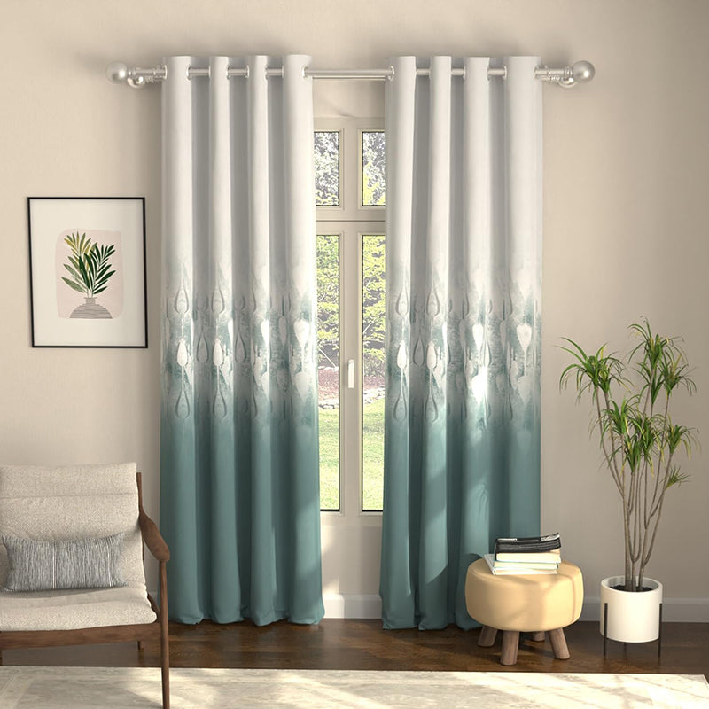 Urban Space Sea Mist Curtain (Turquoise) - Set Of Two media 2