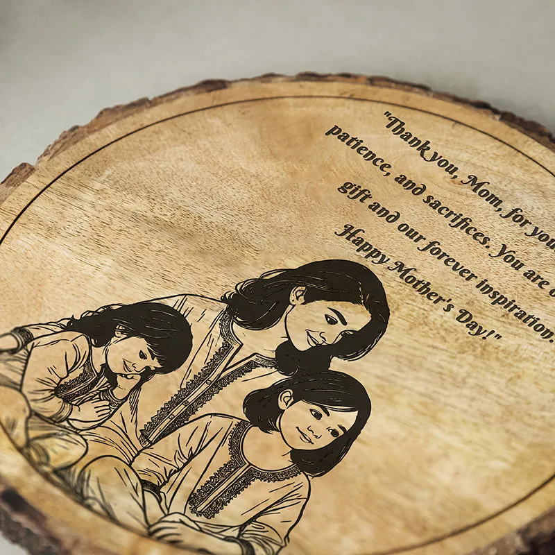The Greatest Inspiration Wood Showpiece - Round media 4