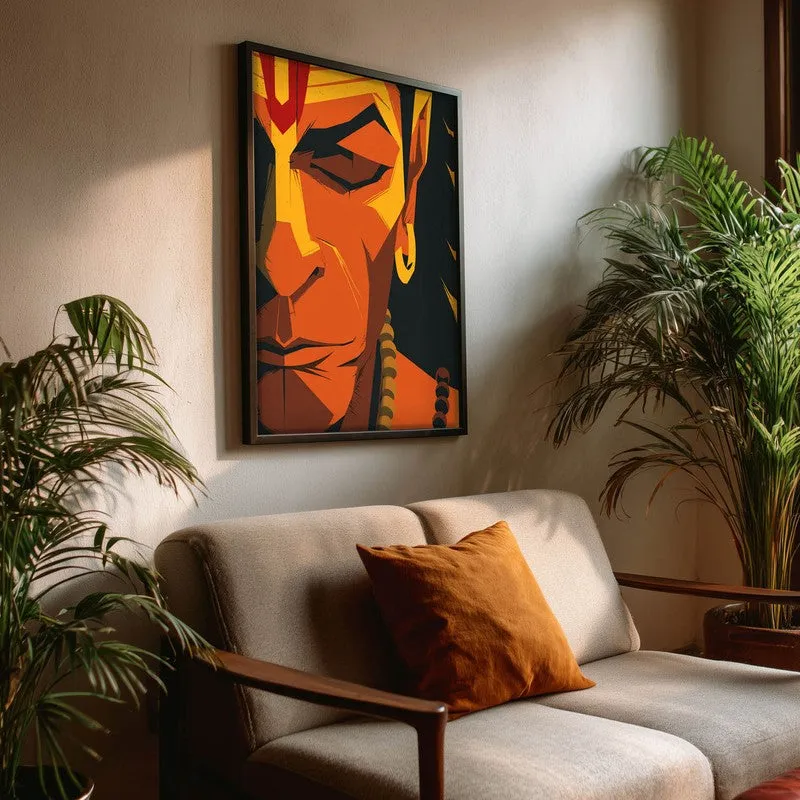 Powerful Bajrangbali I Archival Paper Wall Art media 3