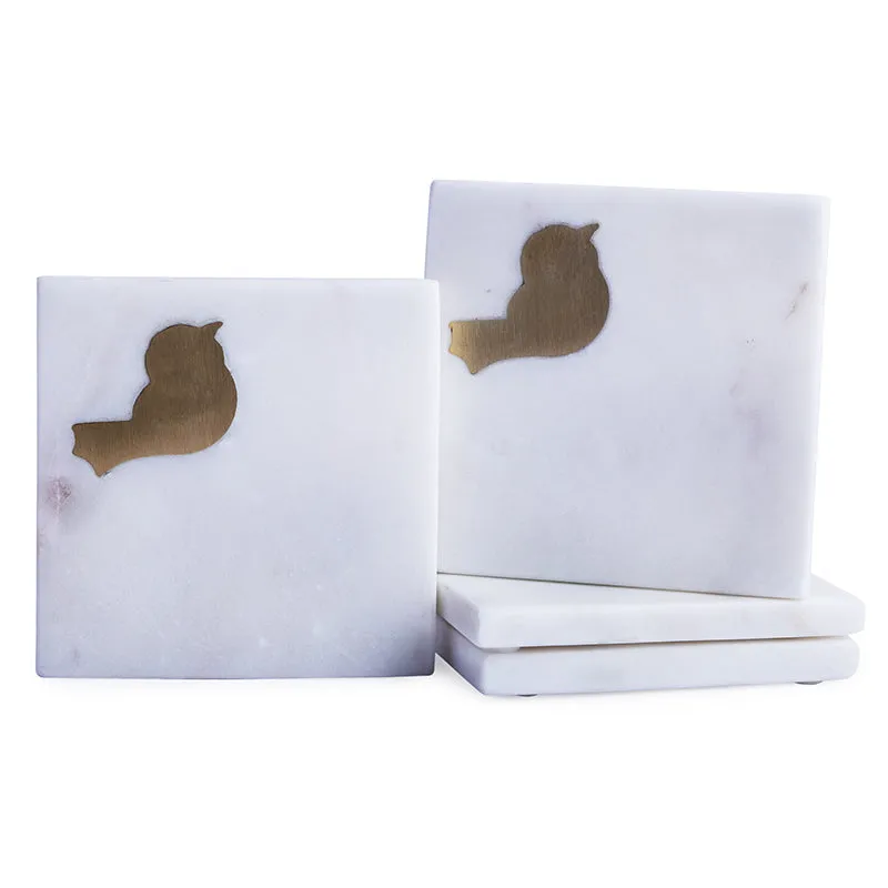 Corsica Bird Marble Coaster - Set Of Four media 5