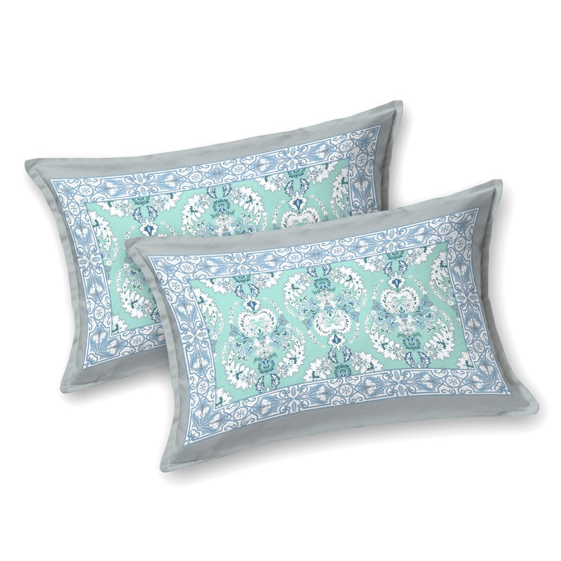 Rang Flowy Cotton Bedsheet (Blue) - 120 TC media 3