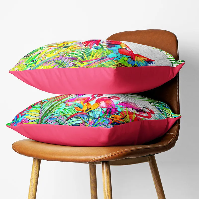 Colours Of Tropics Printed Cushion Cover Set - Set Of Two media 3