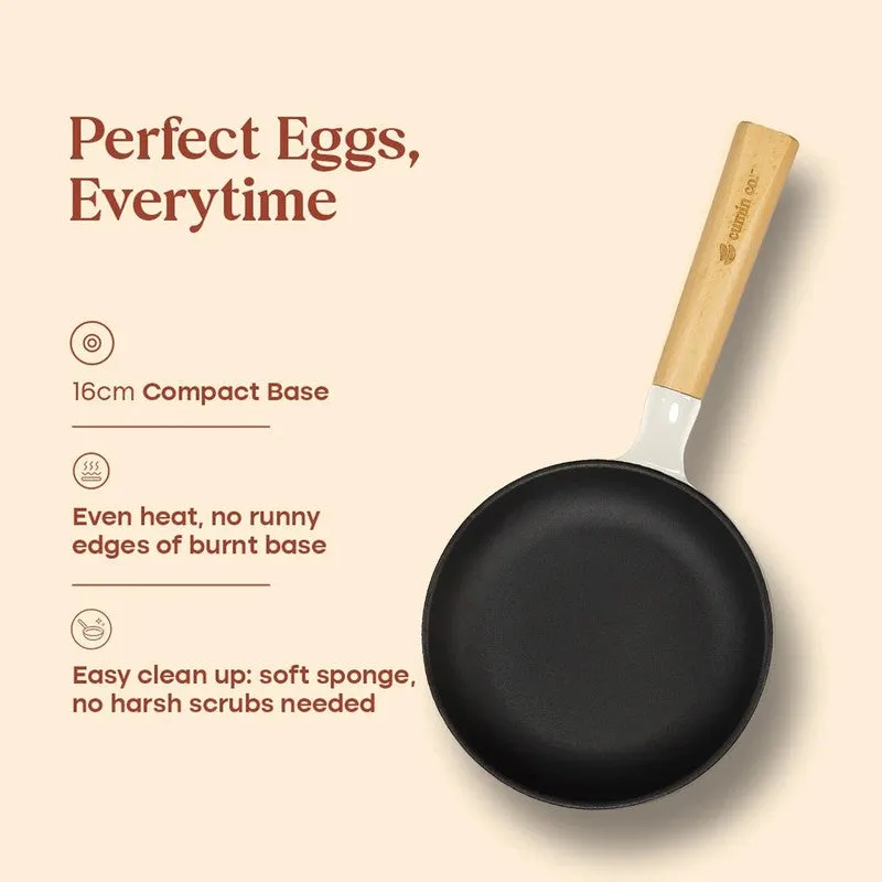 Cumin Co Enamel Cast Iron Frying Pan (White) - 750 mL media 9