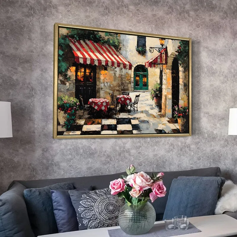 Sunlight on Stone Canvas Wall Painting With Frame media 6