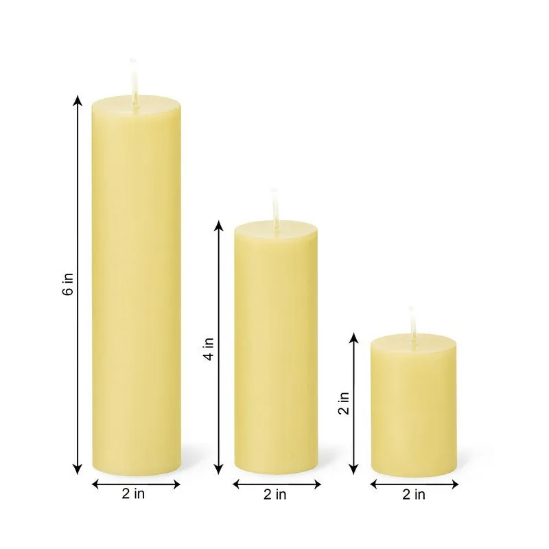 AuraFlame Designer Wax Candle (Yellow) - Set Of Three media 10