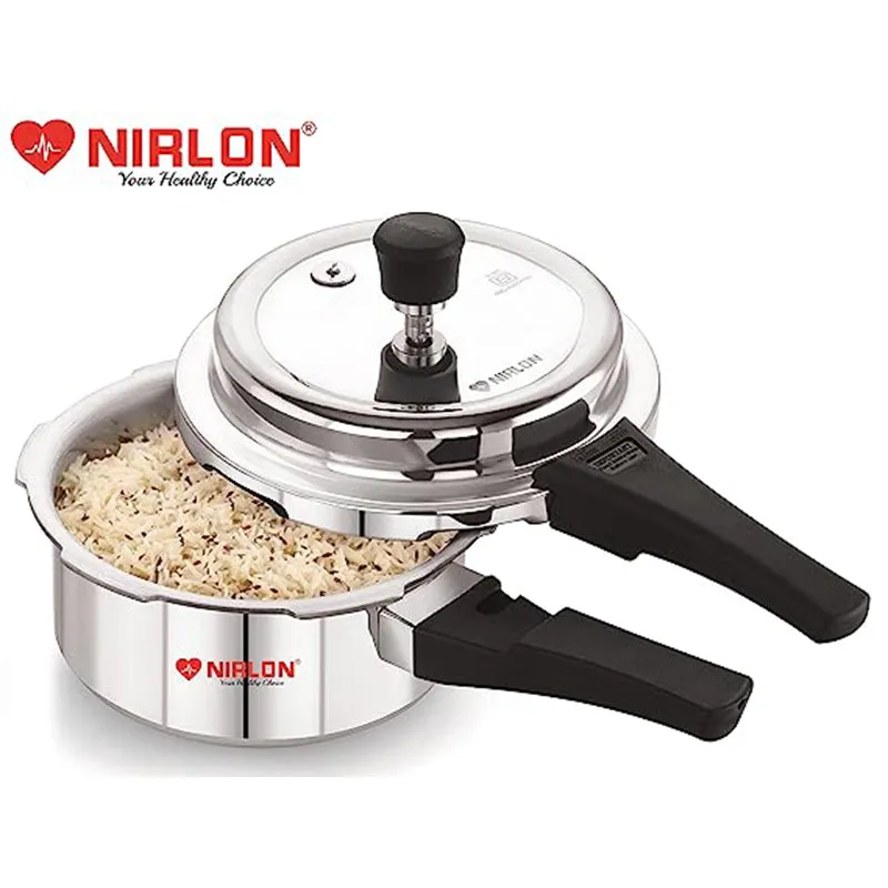 Nirlon Pressure Cooker - 2000 mL/ 8 Inches media 1