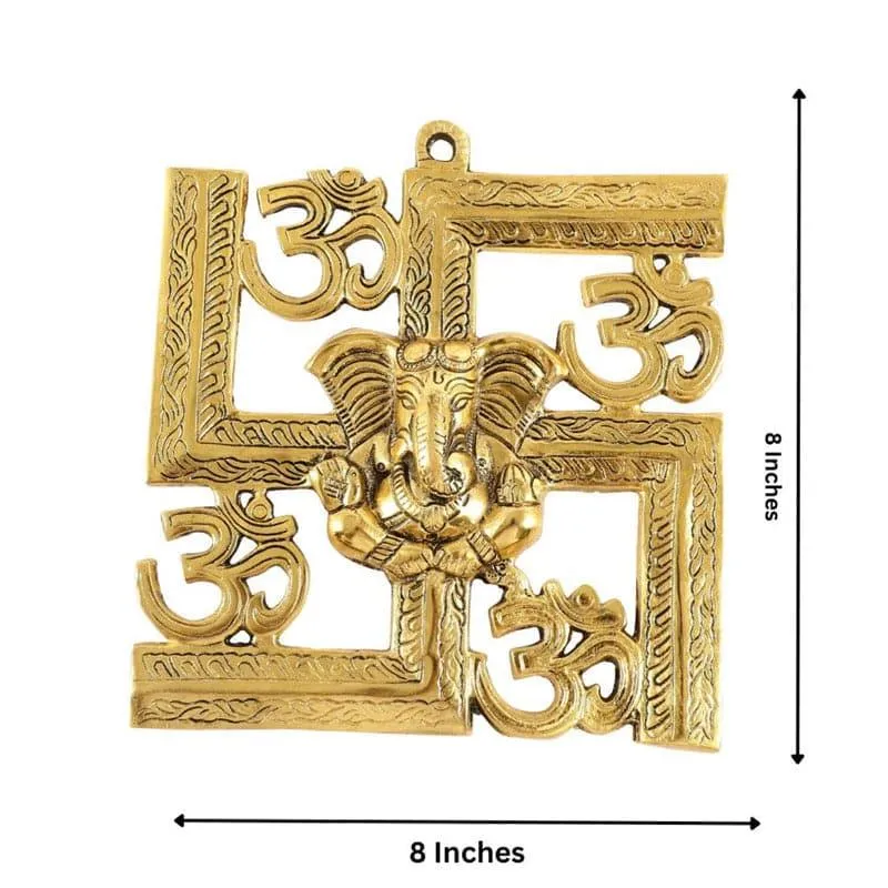 Holy Swastika Om Aluminium Wall Accent media 6