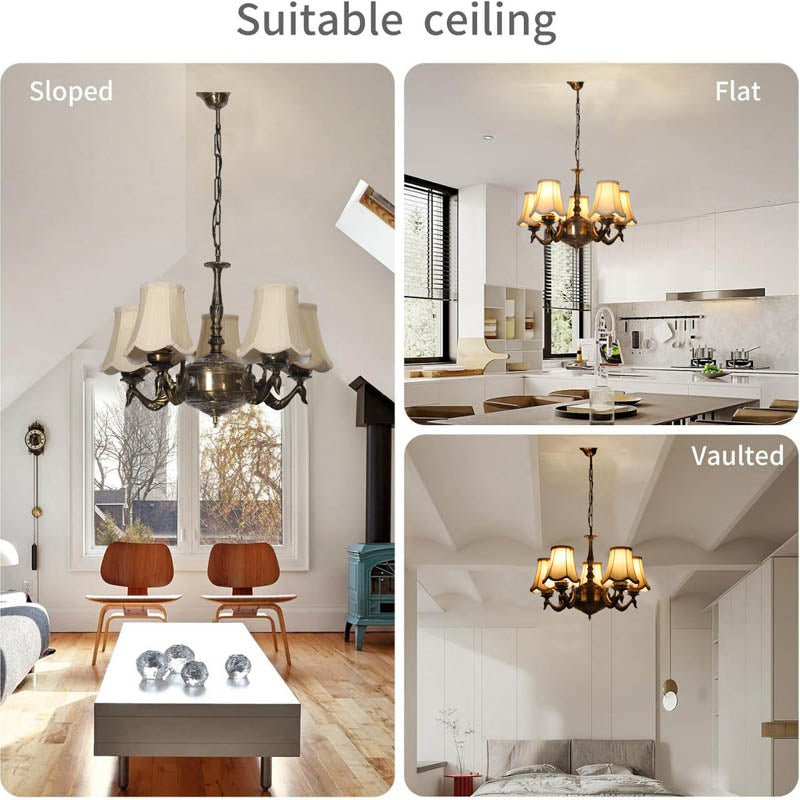 Vibha Conical Golden Antique Ceiling Lamp media 5