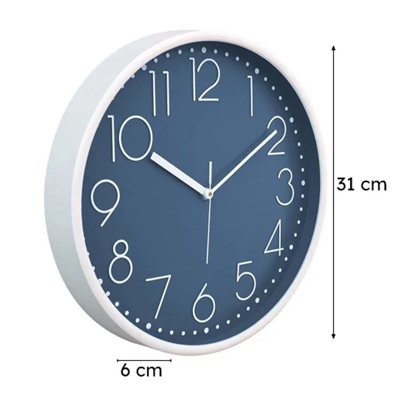 Elementary Wall Clock - Denim media 6