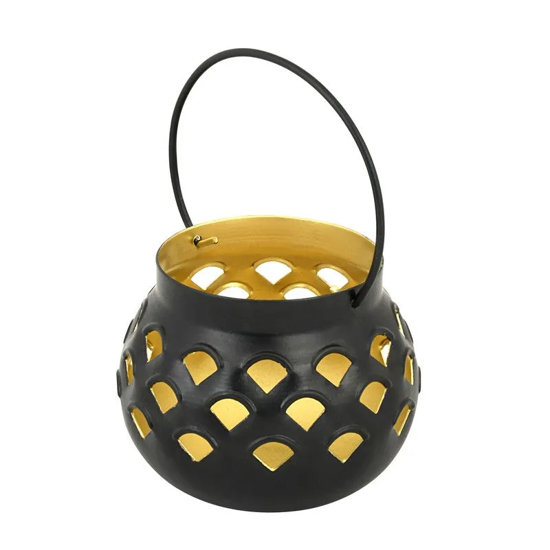 Marakki Matki Tealight Candle Holder (Yellow & Black) - Set Of Two media 6