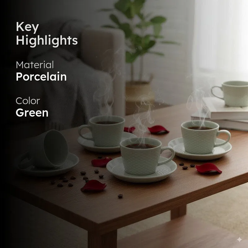 Jorven Cup & Saucer (200 mL) - Set of Four media 2