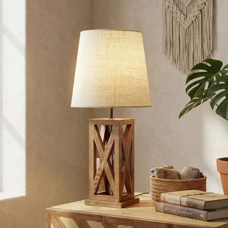 Jaspis Jute Table Lamp - Brown,White media 1