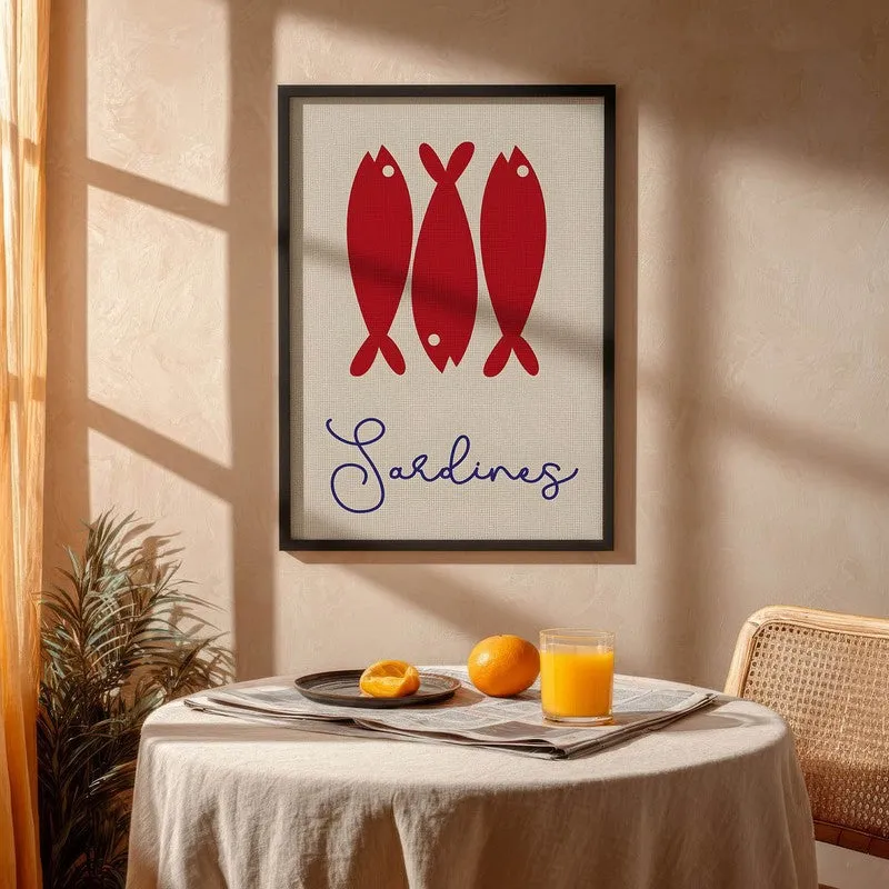 Marine Print Archival Canvas Wall Art - Black media 4