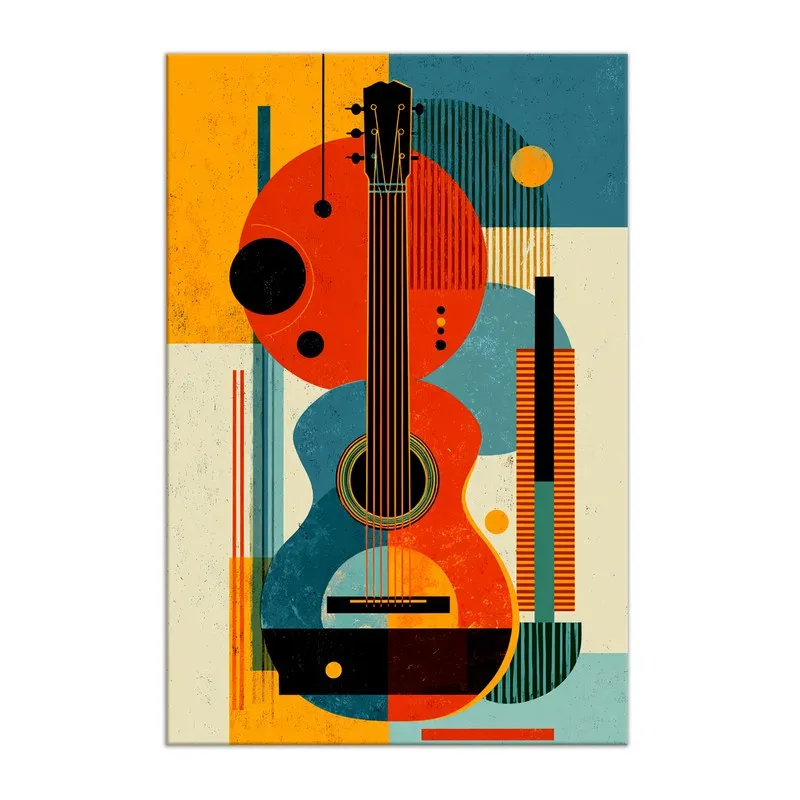 Melora Guitar Harmony Canvas Wall Art media 3