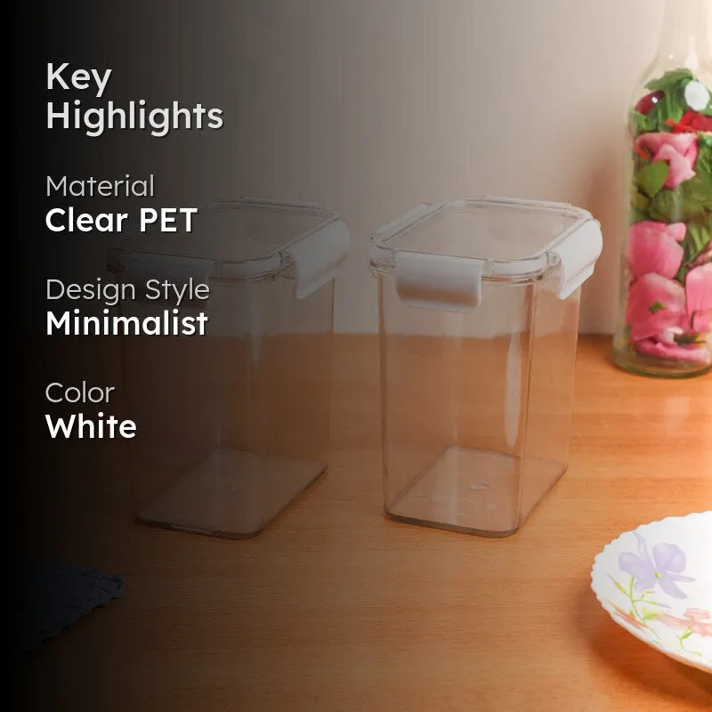 AirLock White Clear PET Container - Set Of Two media 2