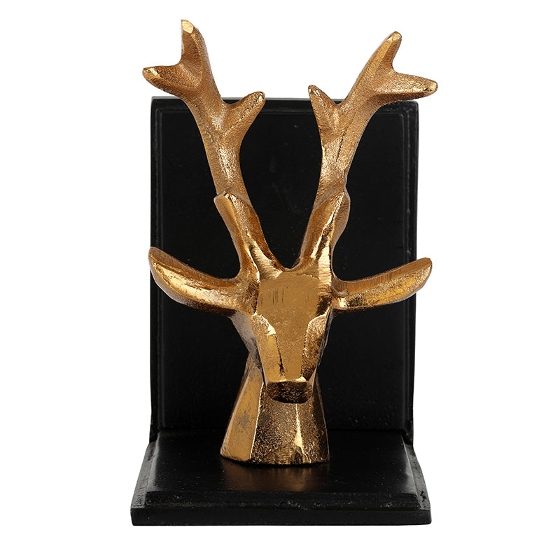 Deer Dimera Book Ends (Gold  & Black) - Set Of Two media 4