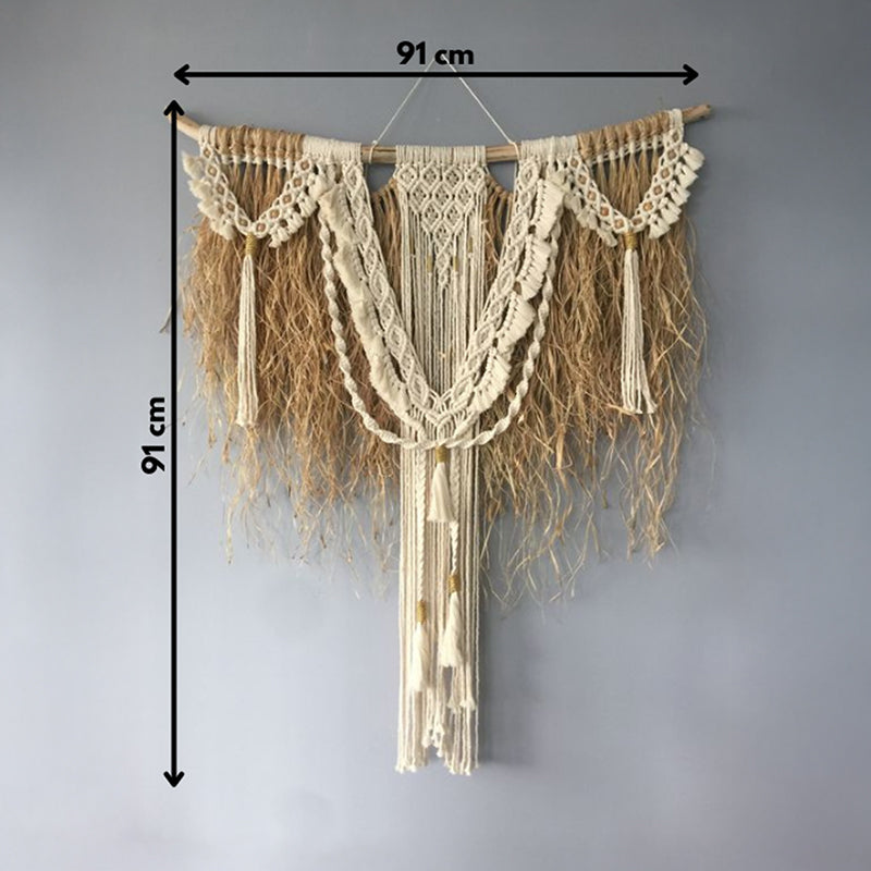 Willow Knot Macrame Raffia Wall Accent media 5