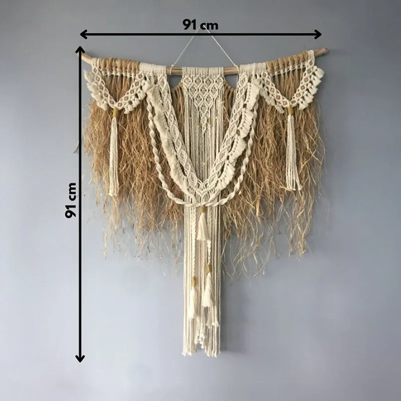 Willow Knot Macrame Raffia Wall Accent media 5