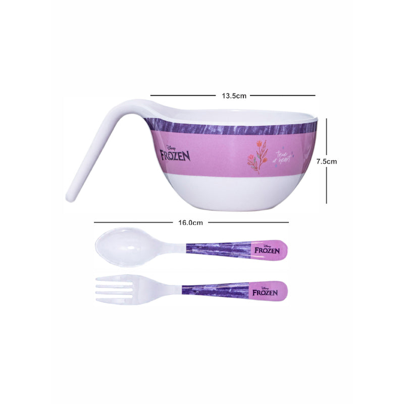 Servewell Elsa Wonder Kids Bowl With Spoons - 650 ML media 4
