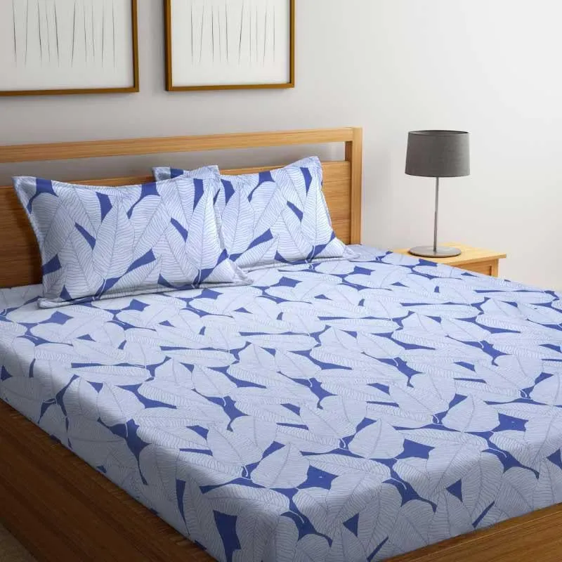 Hallie Printed Microfiber Bedsheet - 130 GSM media 1