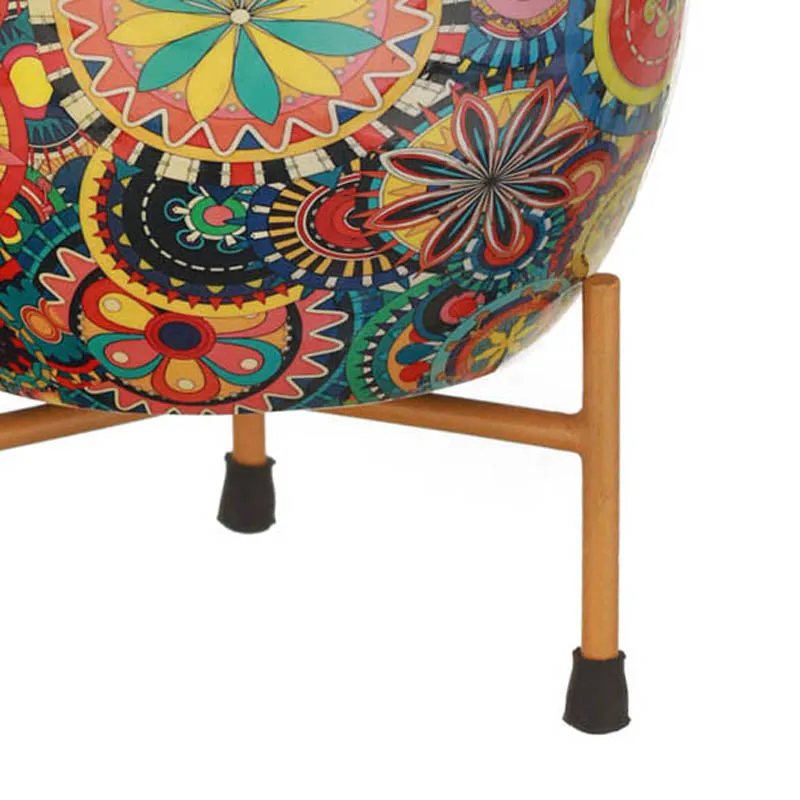 Mithuna Ethnic Handcrafted Planter With Stand - Four Piece Set media 17