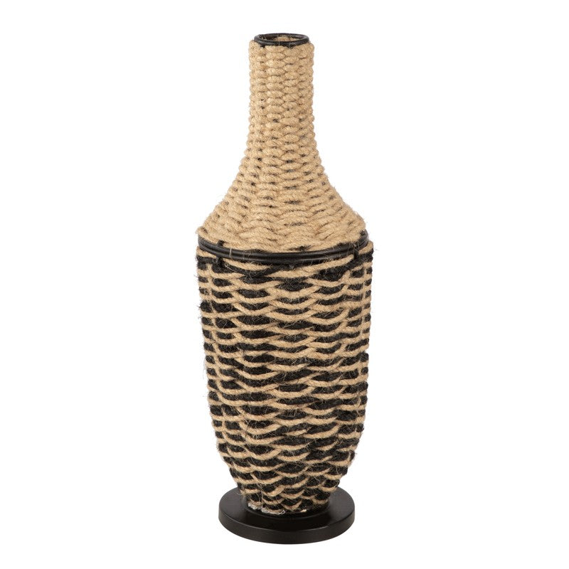 Nomara Jute Vase - Black,Brown media 3