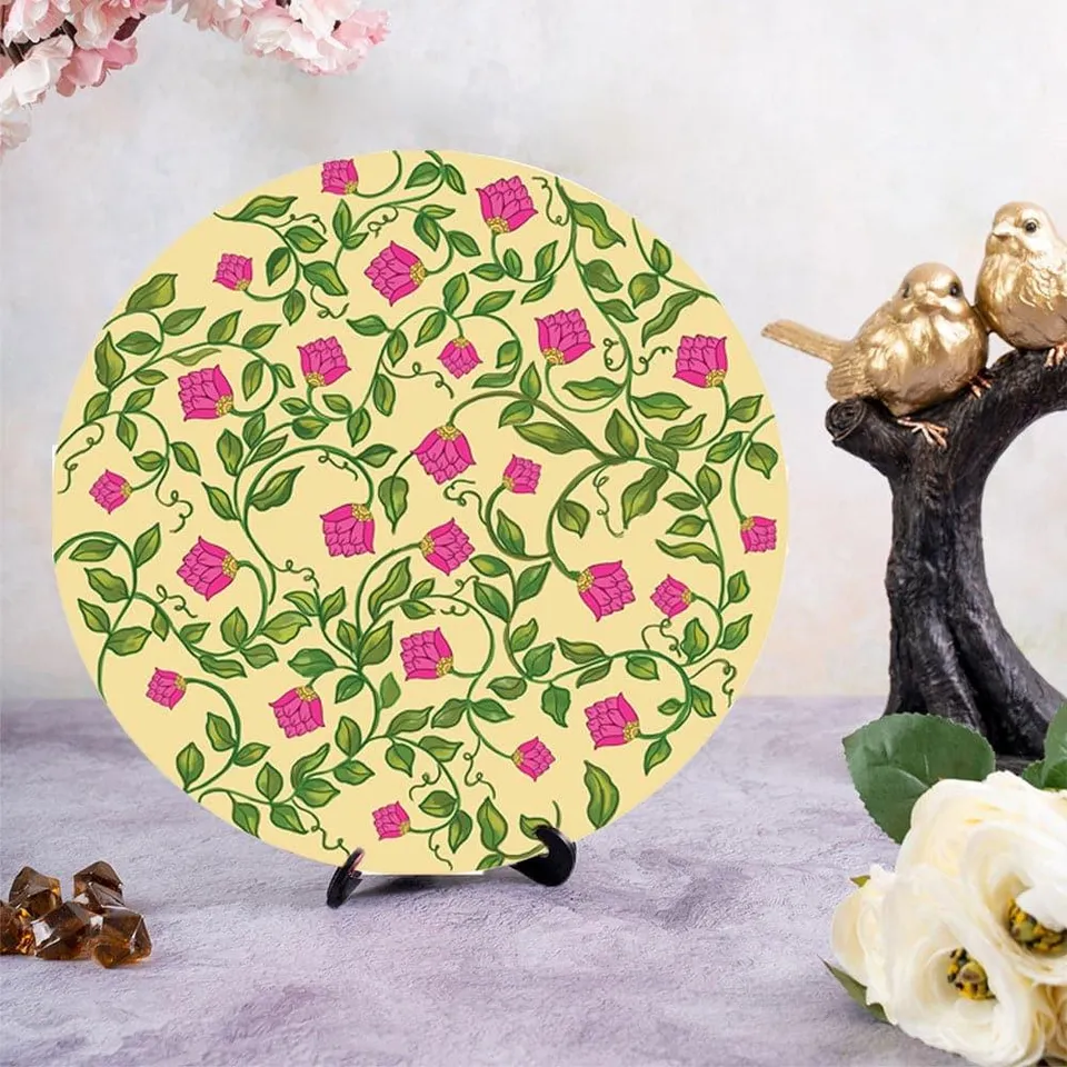 Aarzoo Decorative Wall Plate - Yellow media 1