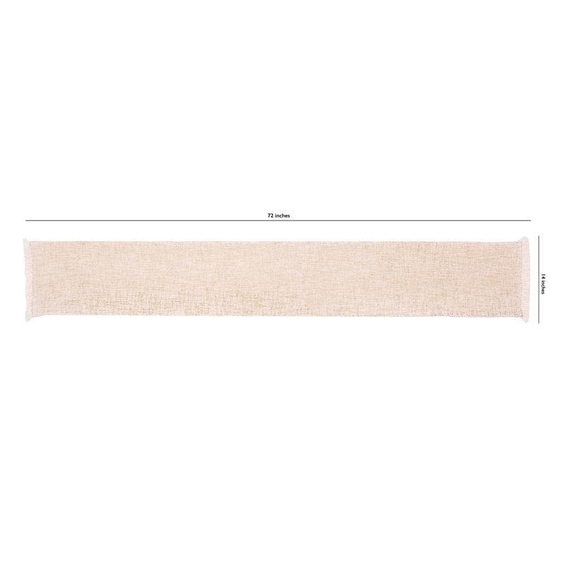 Matsya Vala Cotton Table Runner - Beige media 4