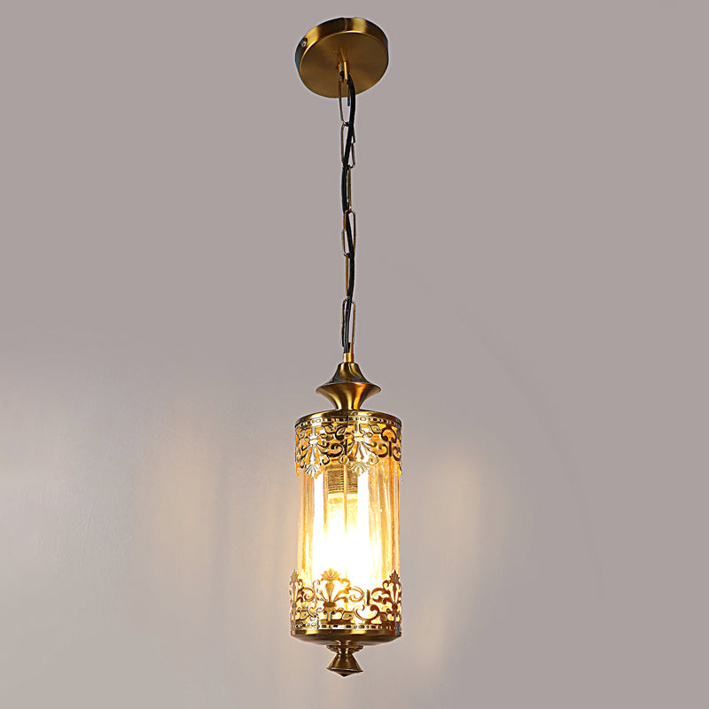 Lanthra Lantern Glass & Iron Ceiling Lamp media 4