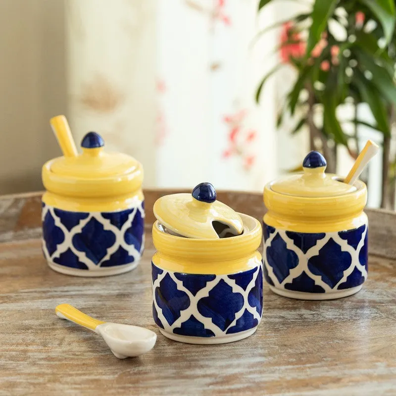 Oakspice Ceramic Jar Set - Six Piece Set media 1