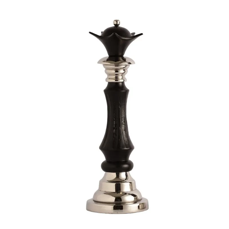 Elegant Queen Chess Piece - Black,Silver media 3