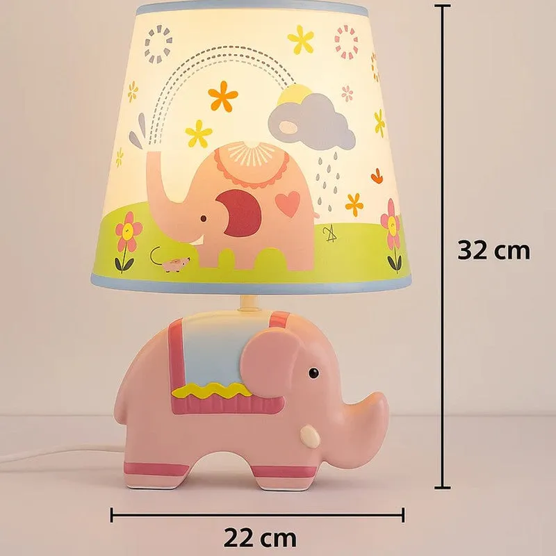 Happy Trunk Elephant Ceramic Table Lamp - Multicolor media 5