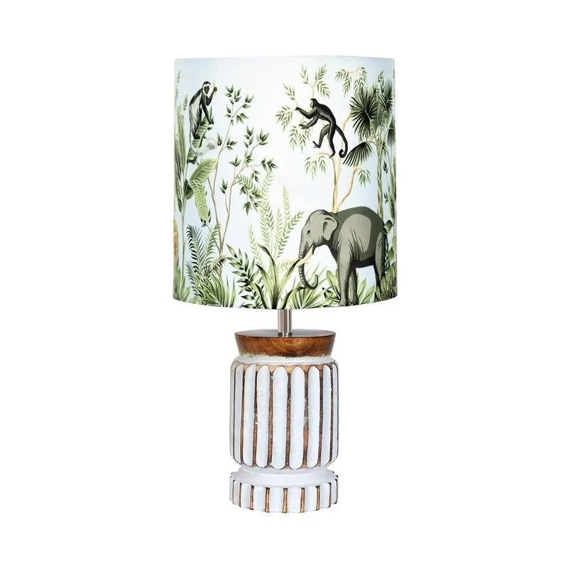 ZenRest Bedside Wooden Table Lamp - Multicolor media 3